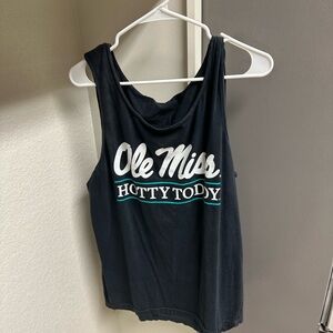 Comfort Colors Black Ole Miss Tank Top